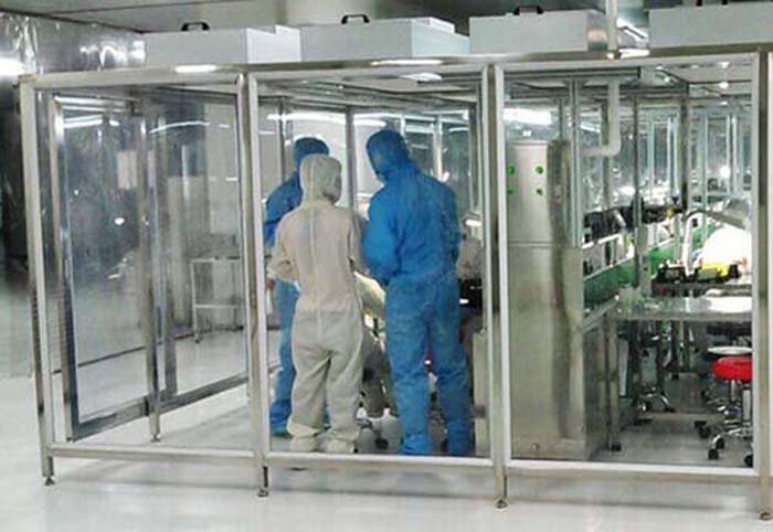 潔凈棚安裝完成后，應(yīng)對潔凈棚的空氣凈化系統(tǒng)進(jìn)行調(diào)試，確保風(fēng)量、風(fēng)速、風(fēng)向符合設(shè)計(jì)要求。