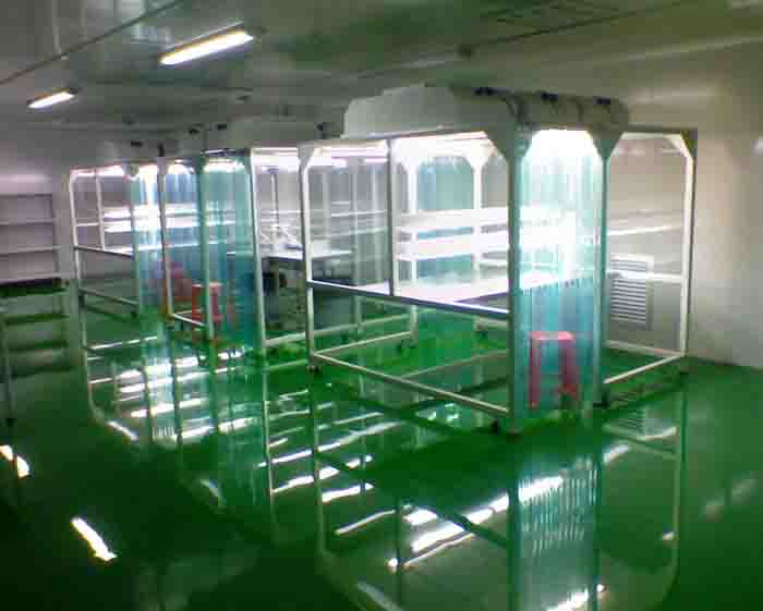 根據潔凈棚的使用性質和潔凈度要求，確定照度標準。